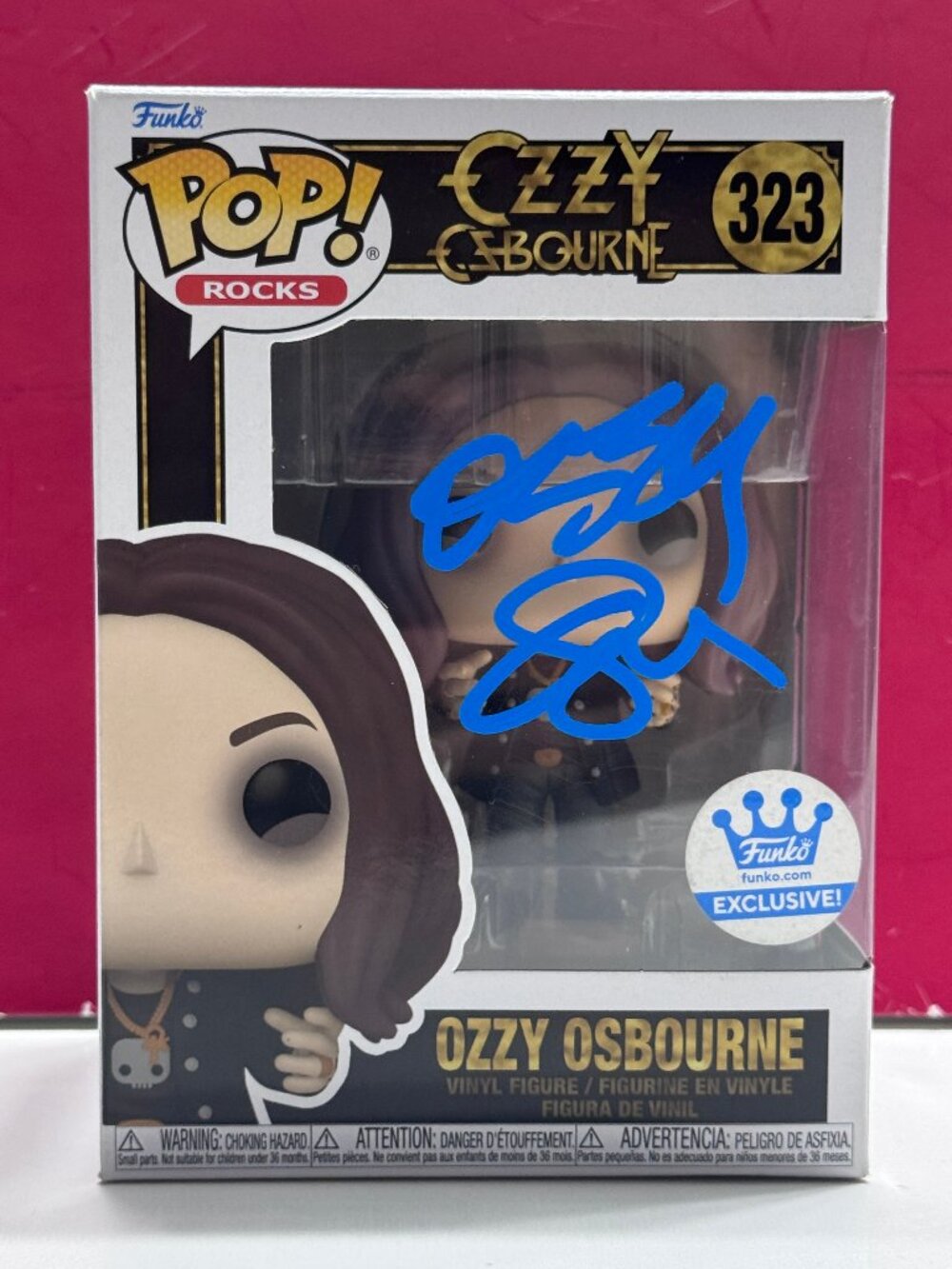 FUNKO POP! OZZY OSBOURNE #323 Signed by Ozzy Osbourne RARE COA AUTHENTIC